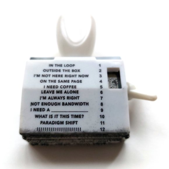 ONE Rotary phrase roller stamp + Ink pad Stamper scrapbooking cards Novelty - Picture 4 of 4